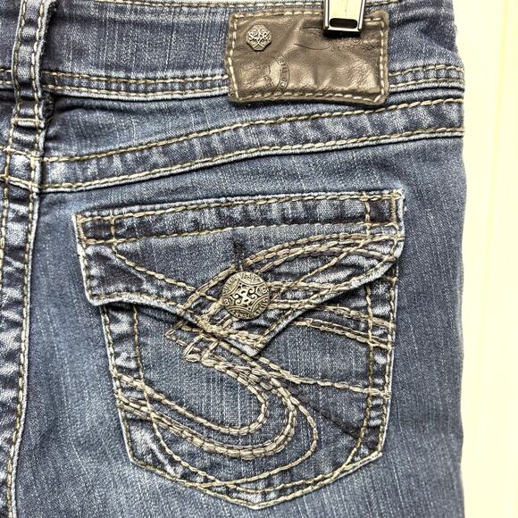 Silver Suki Jeans, Surplus, Flap Pocket, Medium Wash, Boot, Women's Size 29 x 32 - Picture 2 of 6